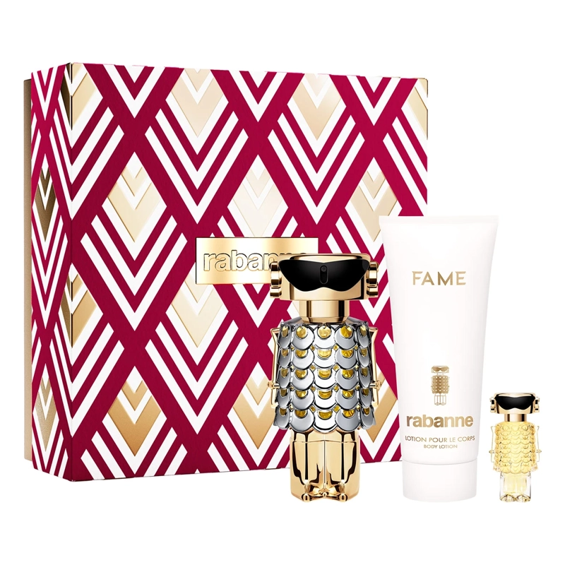 ESTUCHE PERFUME MUJER PACO RABANNE FAME EDP 80ML+LOCIÓN CORPORAL 100ML+EDP 10ML - 1