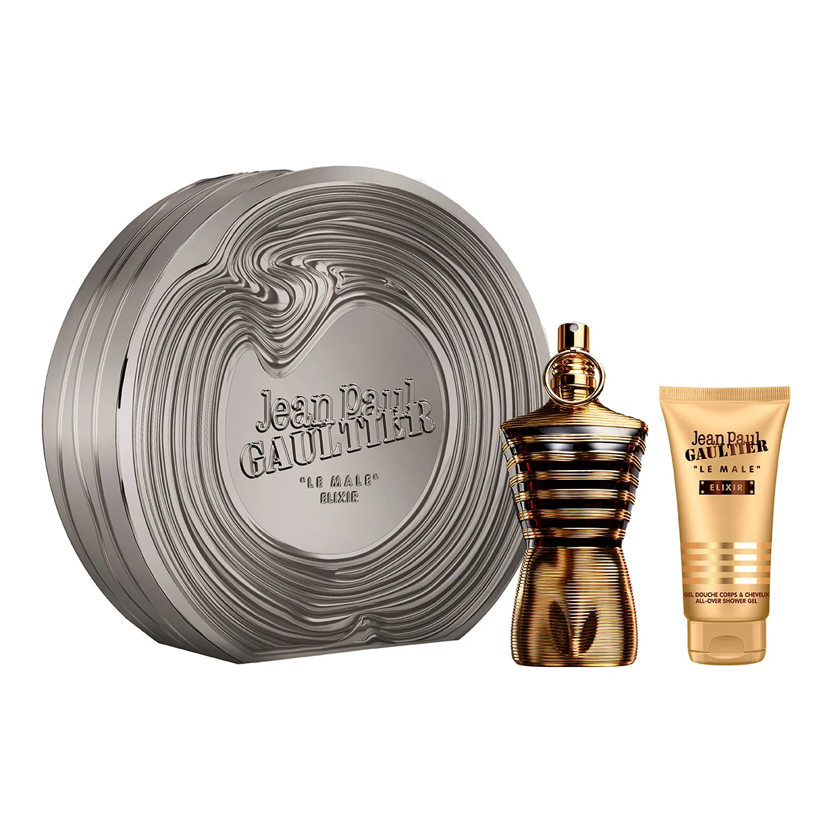 ESTUCHE PERFUME HOMBRE JEAN PAUL GAULTIER LE MALE ELIXIR PARFUM 125ML+GEL DE BAÑO 75ML - 1