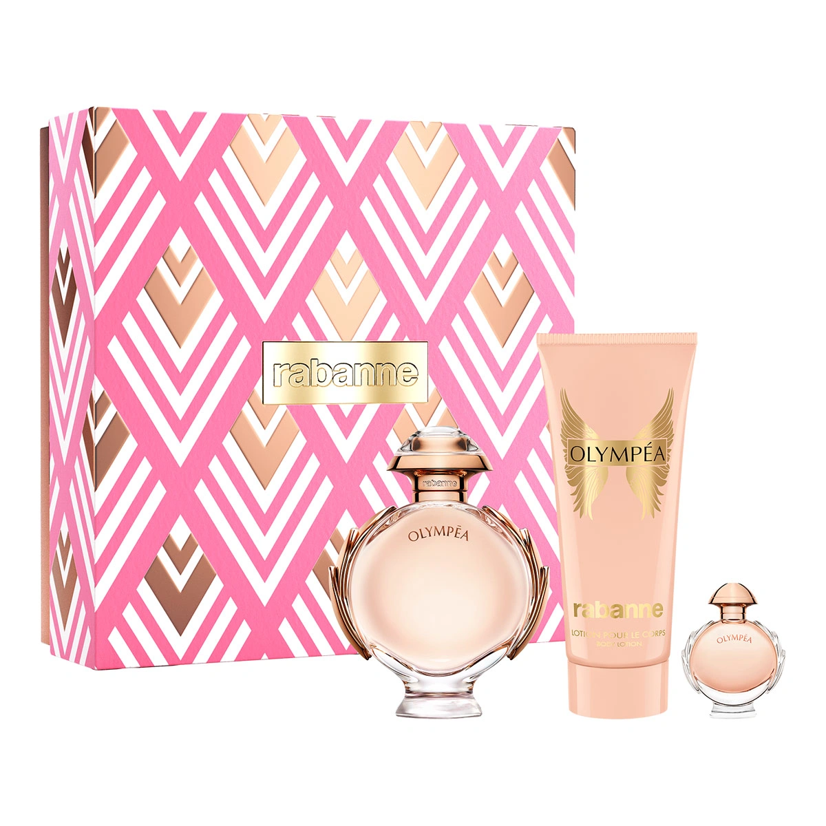 ESTUCHE PERFUME MUJER PACO RABANNE OLYMPÉA EDP 80ML+EDP 6ML+LOCIÓN CORPORAL 100ML