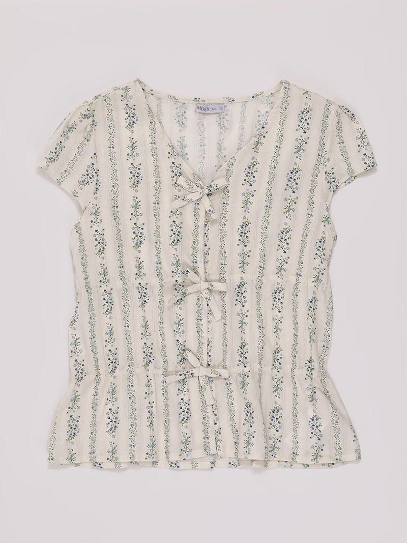 BLUSA NIÑA INDEX TEEN MANGA CORTA ALGODÓN