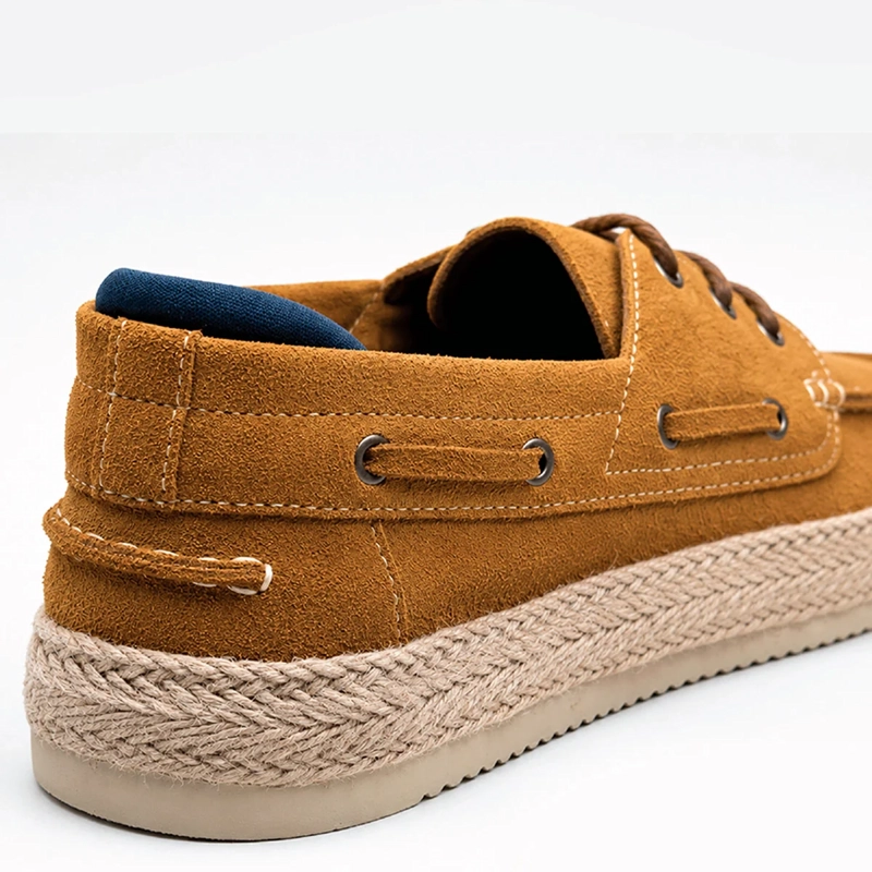 ALPARGATAS HOMBRE JARMAN CAMEL LEVI CUERO - 4