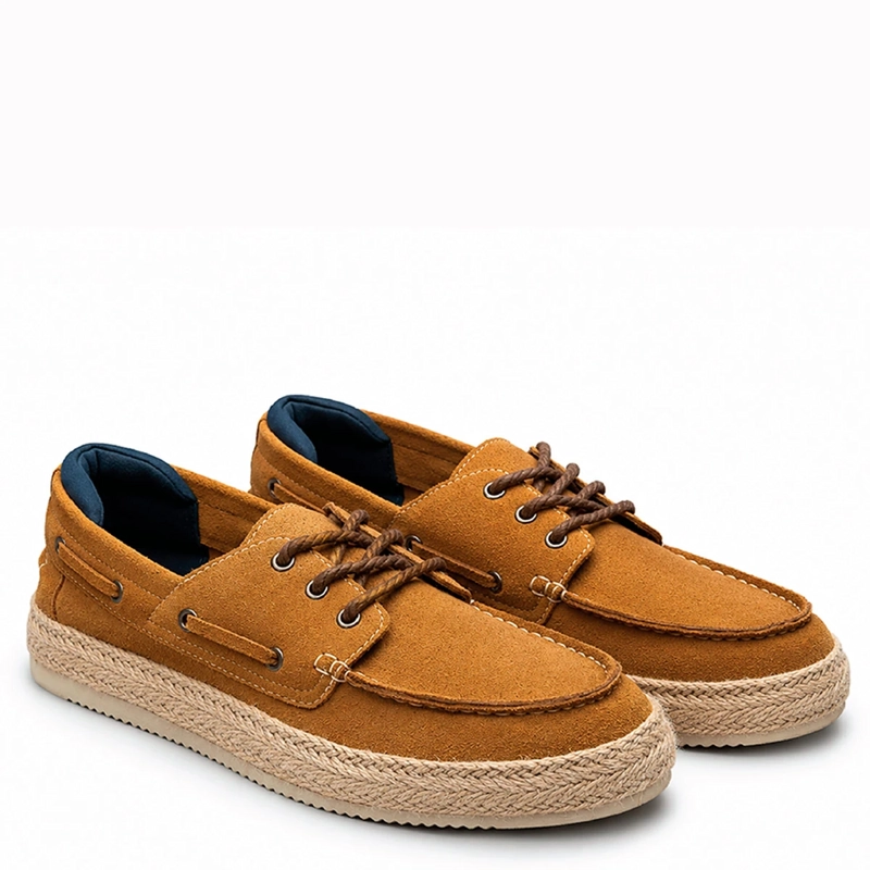 ALPARGATAS HOMBRE JARMAN CAMEL LEVI CUERO - 3
