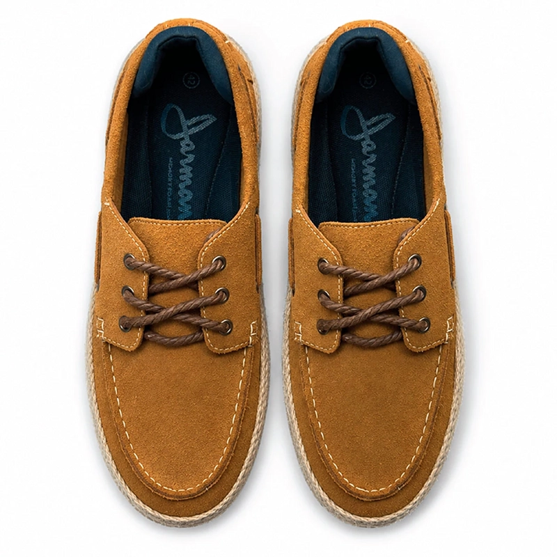 ALPARGATAS HOMBRE JARMAN CAMEL LEVI CUERO - 5