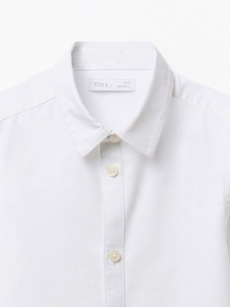 CAMISA NIÑO SFERA MANGA LARGA OXFORD - 4