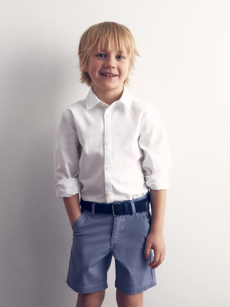 CAMISA NIÑO SFERA MANGA LARGA OXFORD - 1