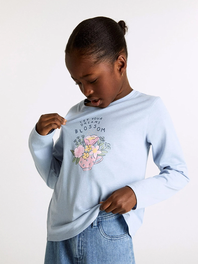POLERA NIÑA SFERA MANGA LARGA  - 3