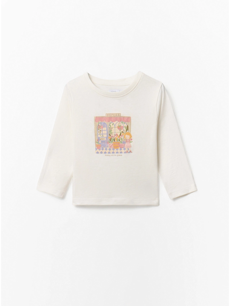 POLERA NIÑA SFERA MANGA LARGA - 1