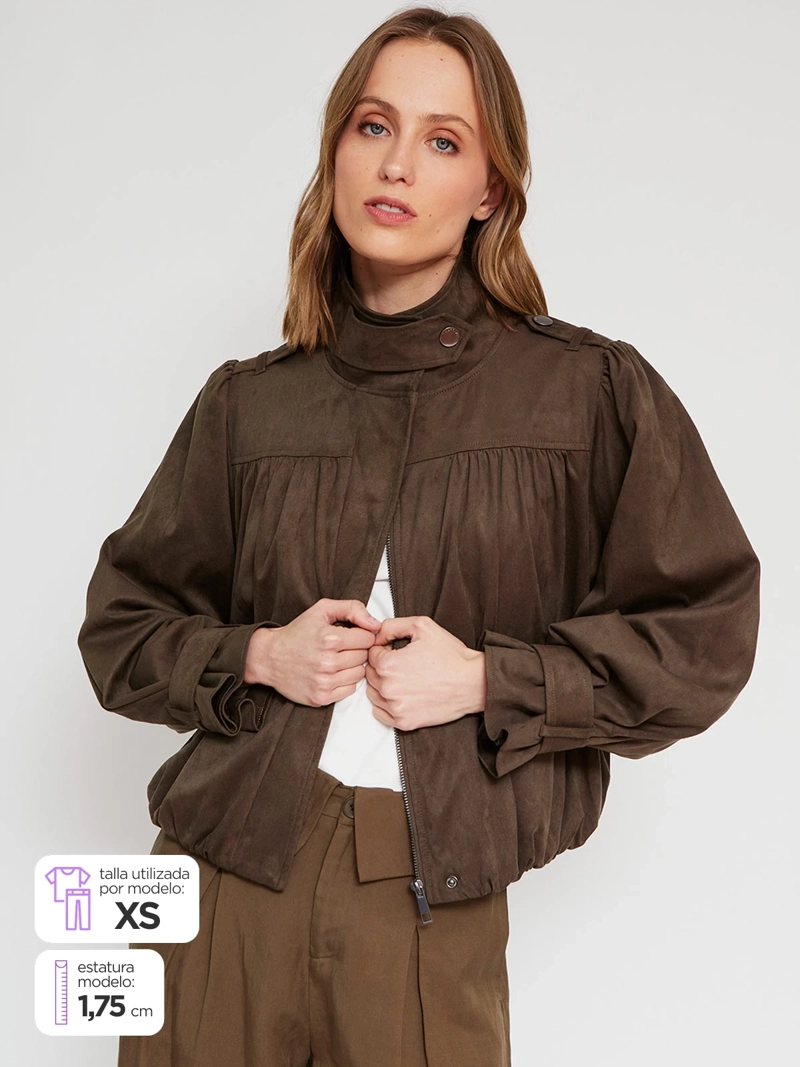 CHAQUETA MUJER MARQUIS SUEDE AGLOBADA - 3