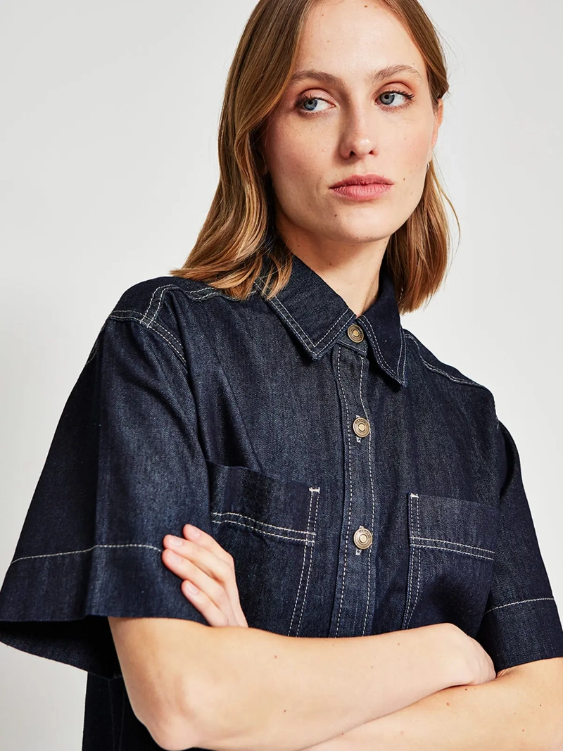 BLUSA MUJER MARQUIS - BELÉN SOTO ALGODÓN DENIM - 5