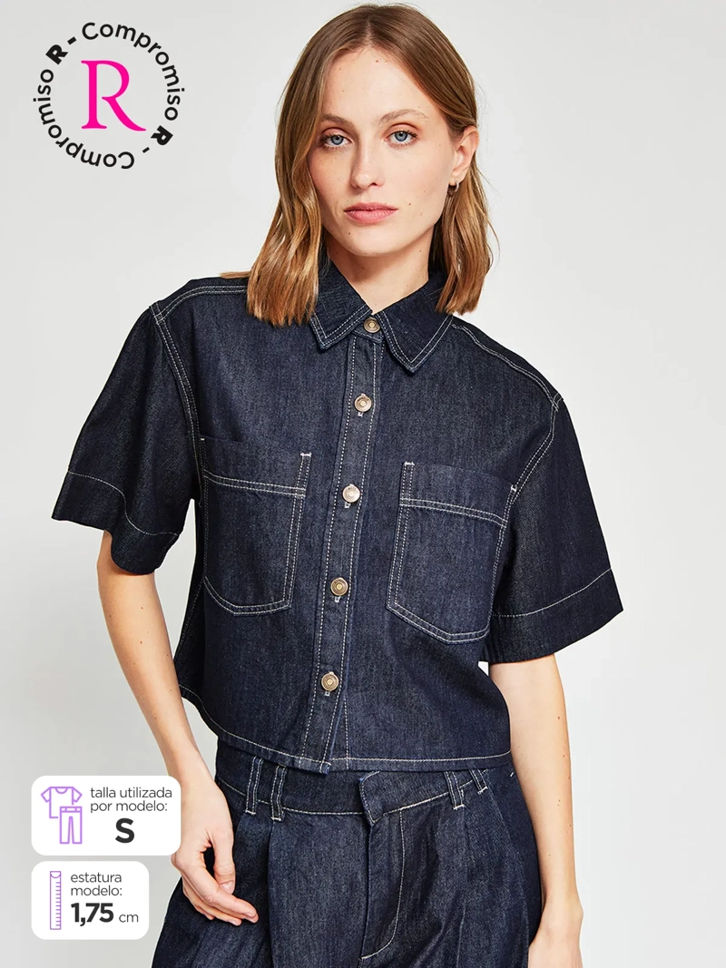 BLUSA MUJER MARQUIS - BELÉN SOTO ALGODÓN DENIM - 3