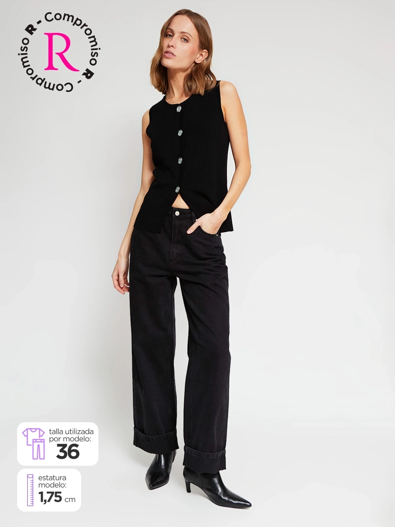 JEANS MUJER MARQUIS X BELÉN SOTO ALGODÓN DOBLADILLO - 1
