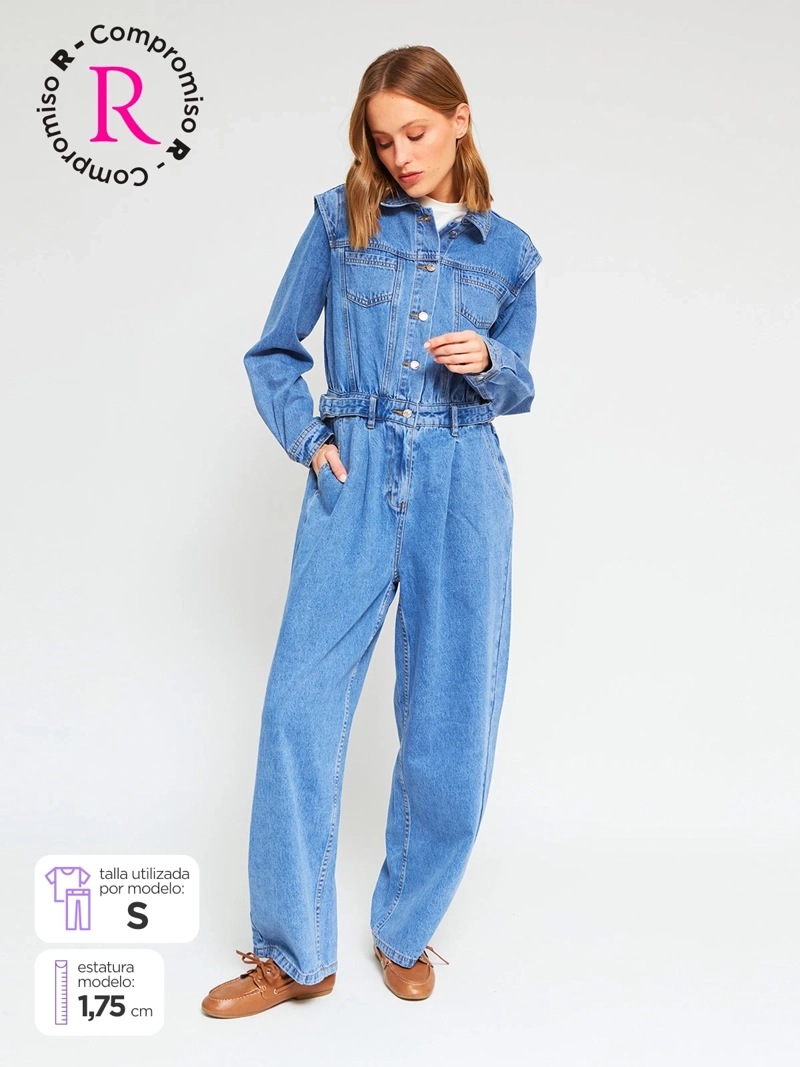 ENTERITO MUJER MARQUIS ALGODÓN DENIM - 1