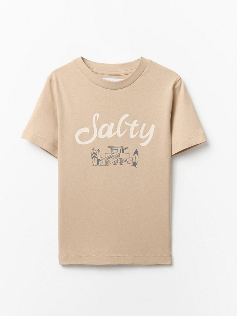 POLERA NIÑO SFERA MANGA CORTA DIBUJO ESTAMPADO - 1