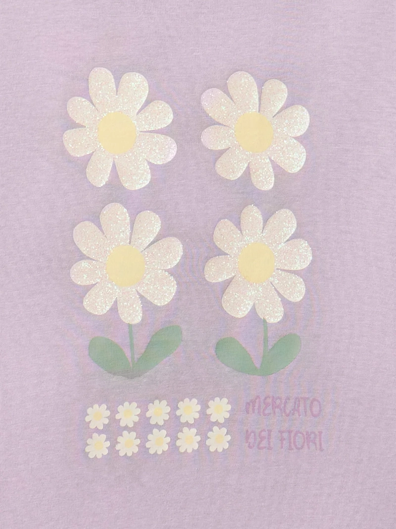 POLERA NIÑA SFERA MANGA CORTA CUELLO REDONDO ESTAMPADO DELANTERO - 2
