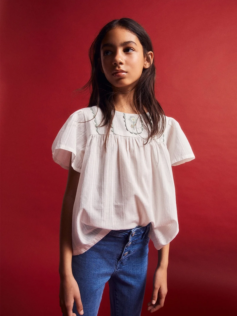 BLUSA NIÑA SFERA MANGA LARGA - 1