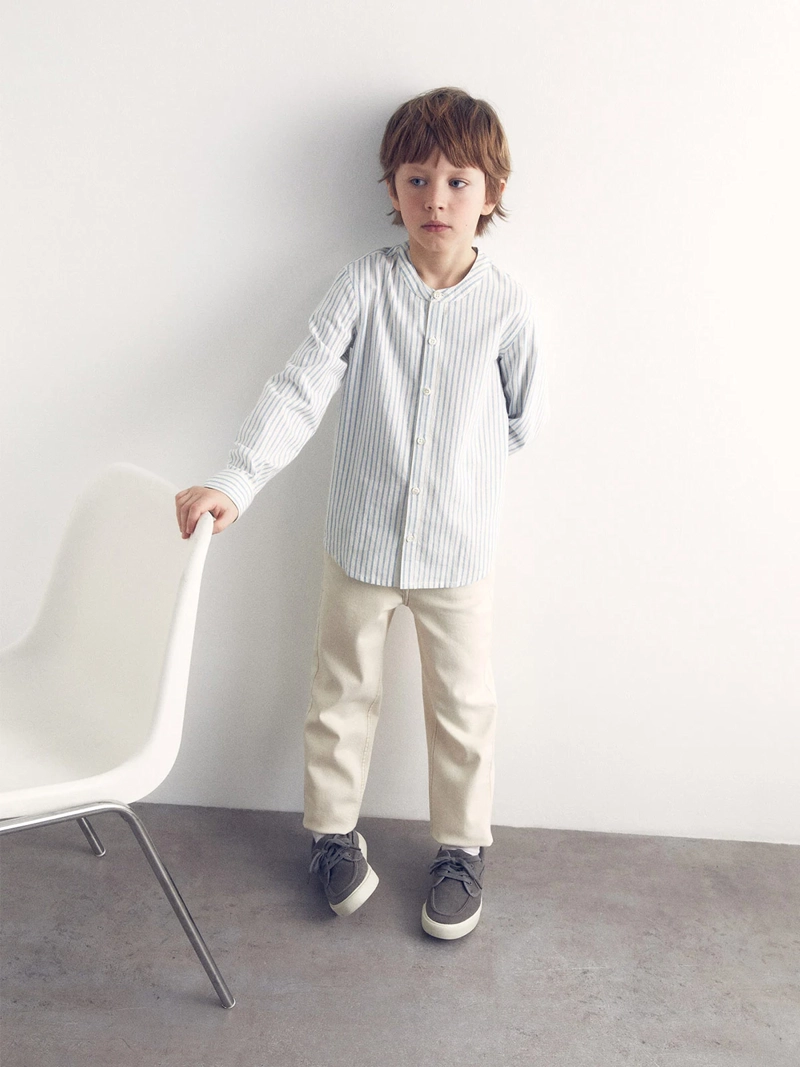 CAMISA NIÑO SFERA CUELLO MAO - 1