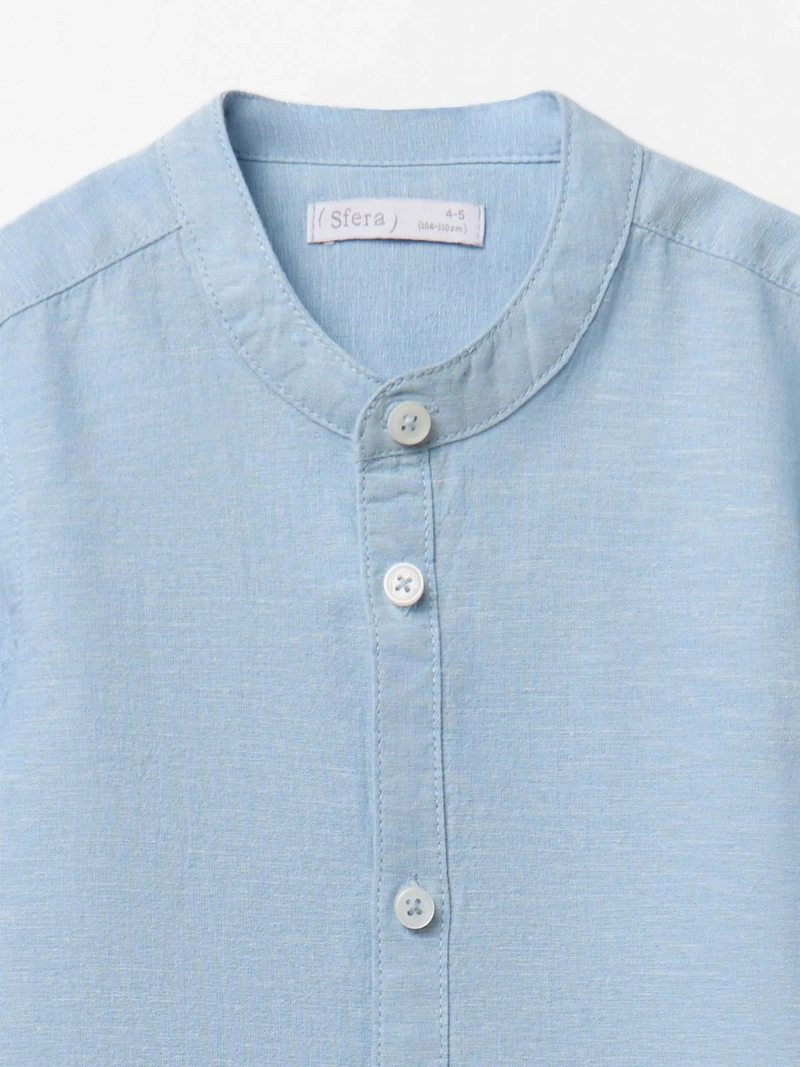 CAMISA NIÑO SFERA MANGA LARGA LINO - 6
