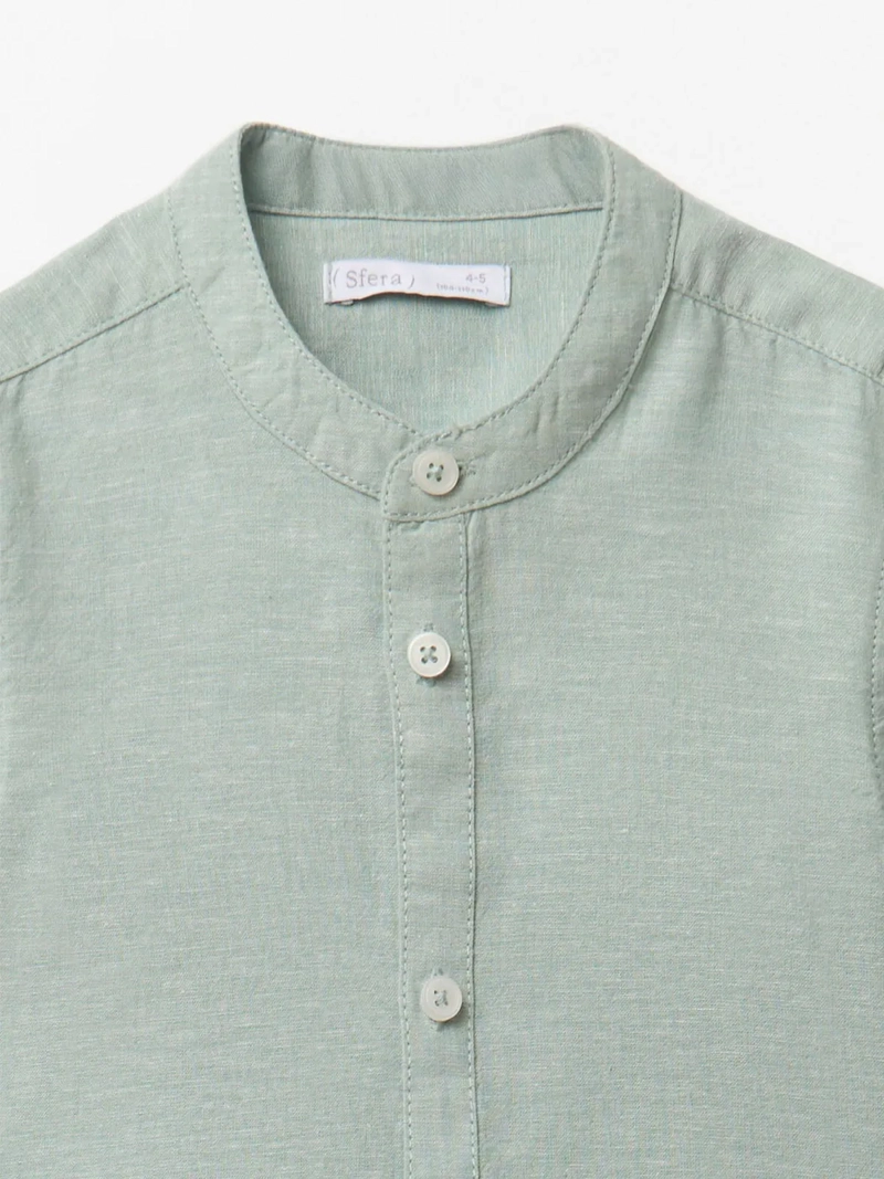 CAMISA NIÑO SFERA MANGA LARGA LINO - 2