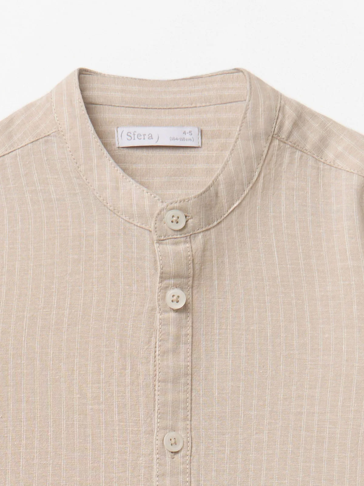 CAMISA NIÑO SFERA MANGA LARGA LINO RAYAS - 2