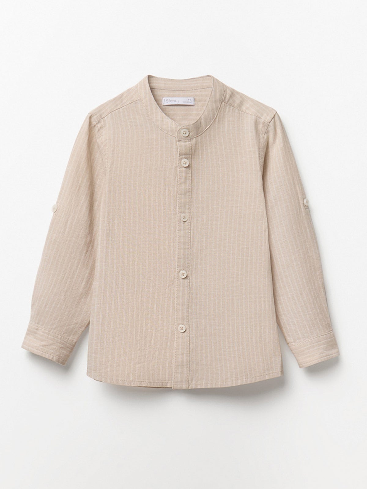 CAMISA NIÑO SFERA MANGA LARGA LINO RAYAS - 1