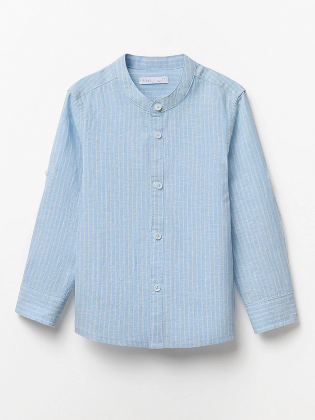 CAMISA NIÑO SFERA MANGA LARGA LINO RAYAS