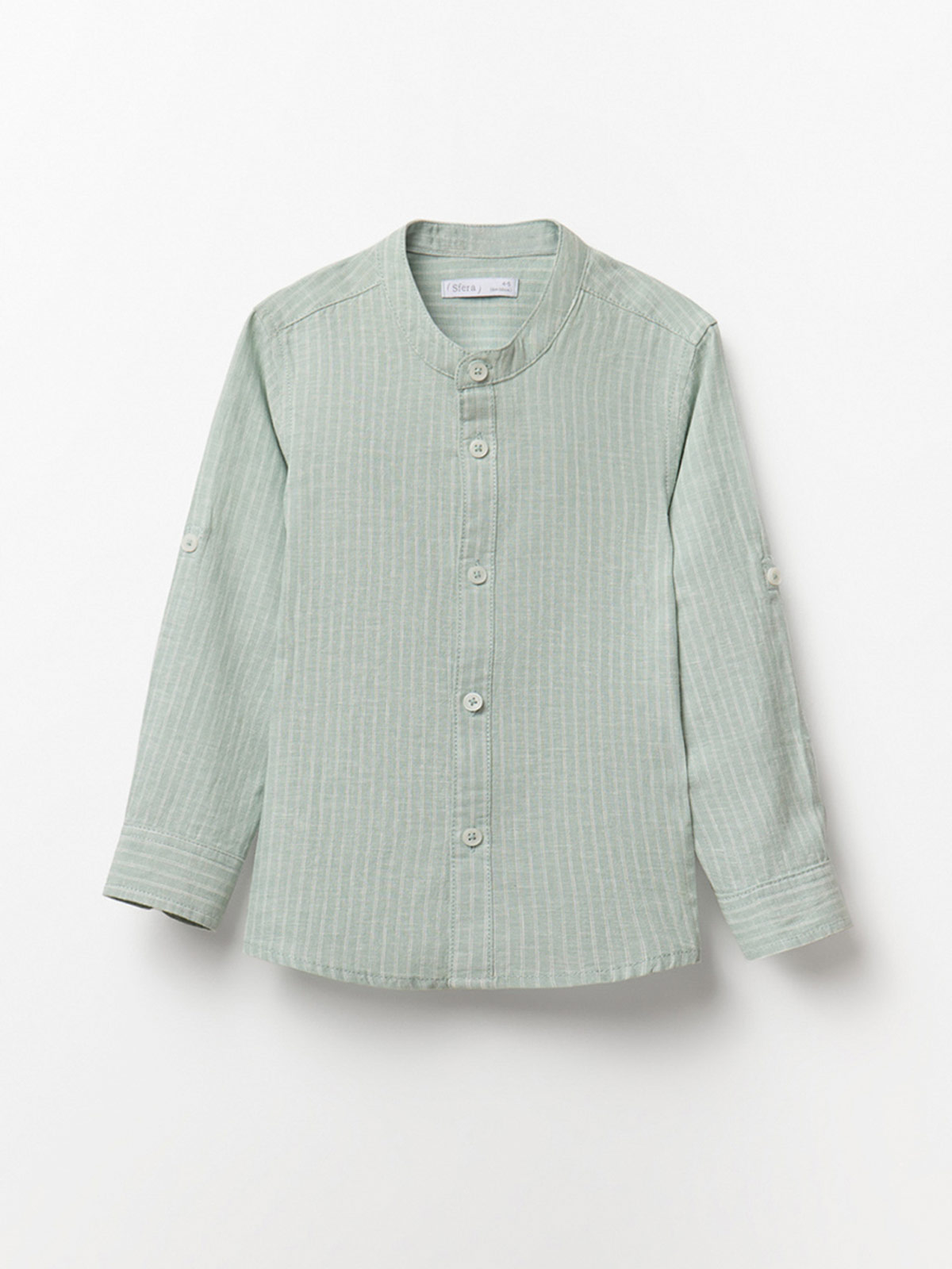 CAMISA NIÑO SFERA MANGA LARGA LINO RAYAS - 1
