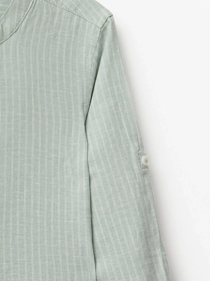 CAMISA NIÑO SFERA MANGA LARGA LINO RAYAS - 3
