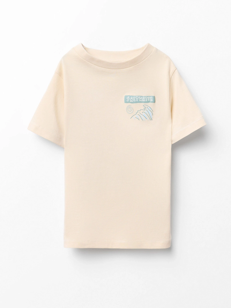 POLERA NIÑO SFERA MANGA CORTA ALGODÓN  - 1