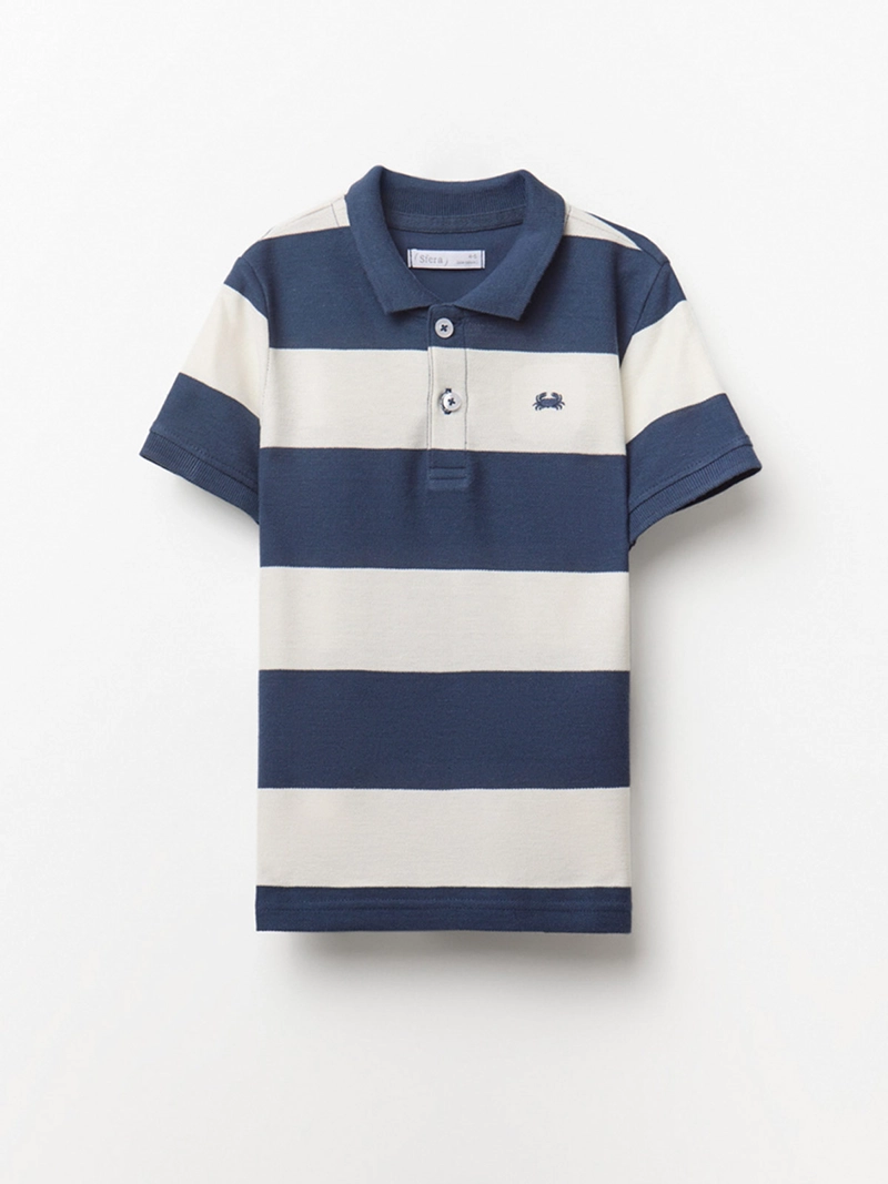 POLERA NIÑO SFERA MANGA CORTA ALGODÓN RUGBY - 1