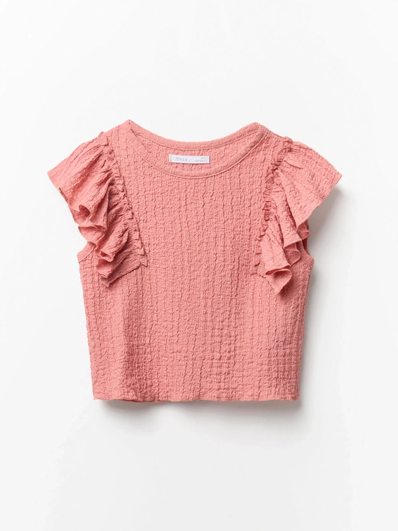 POLERA NIÑA SFERA MANGA CORTA CUELLO REDONDO - 1