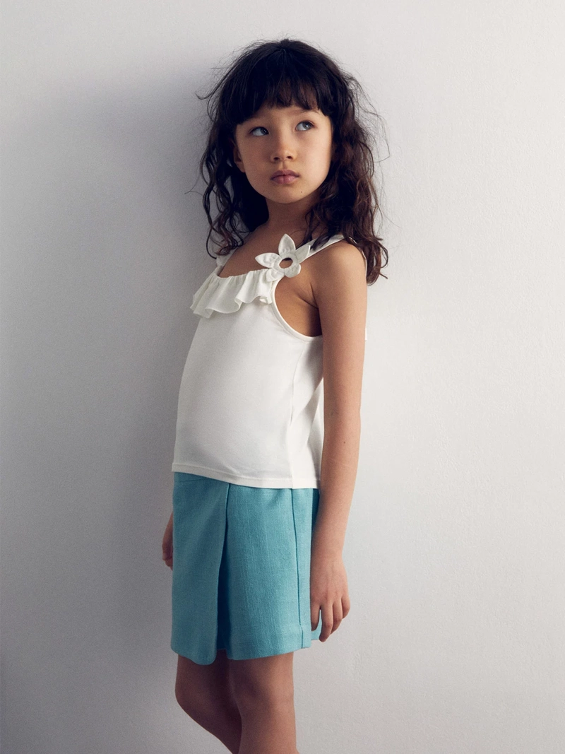 POLERA NIÑA SFERA TIRANTES FLOR - 2