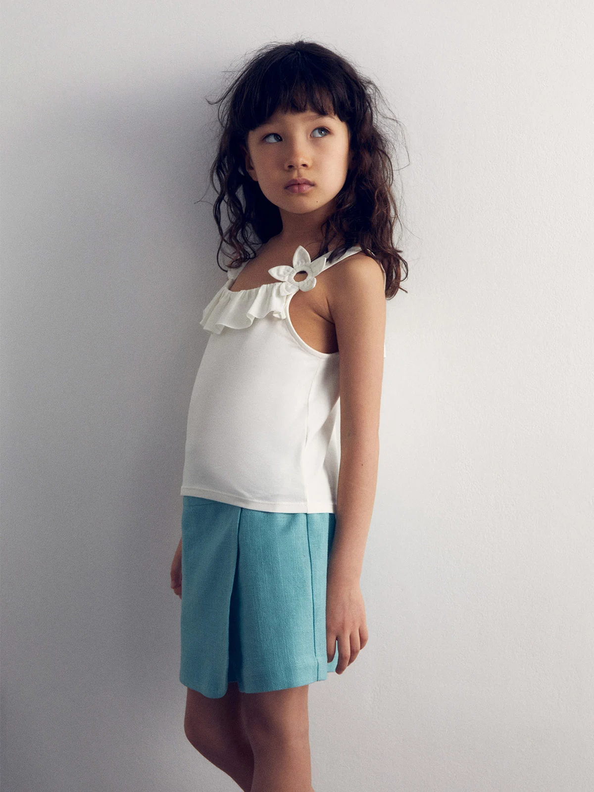 POLERA NIÑA SFERA TIRANTES FLOR - 2