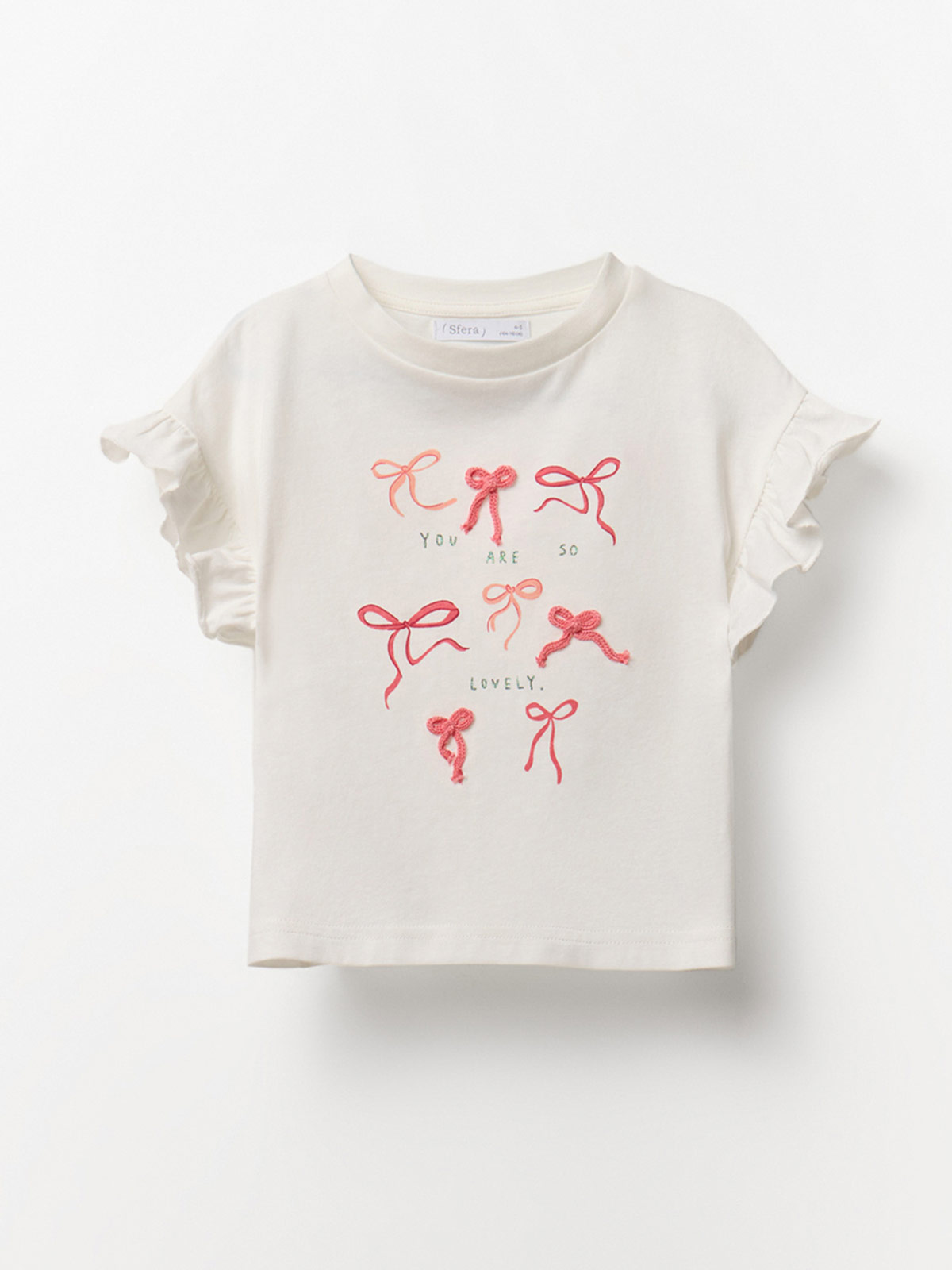 POLERA NIÑA SFERA MANGA CORTA ALGODÓN ESTAMPADA - 1