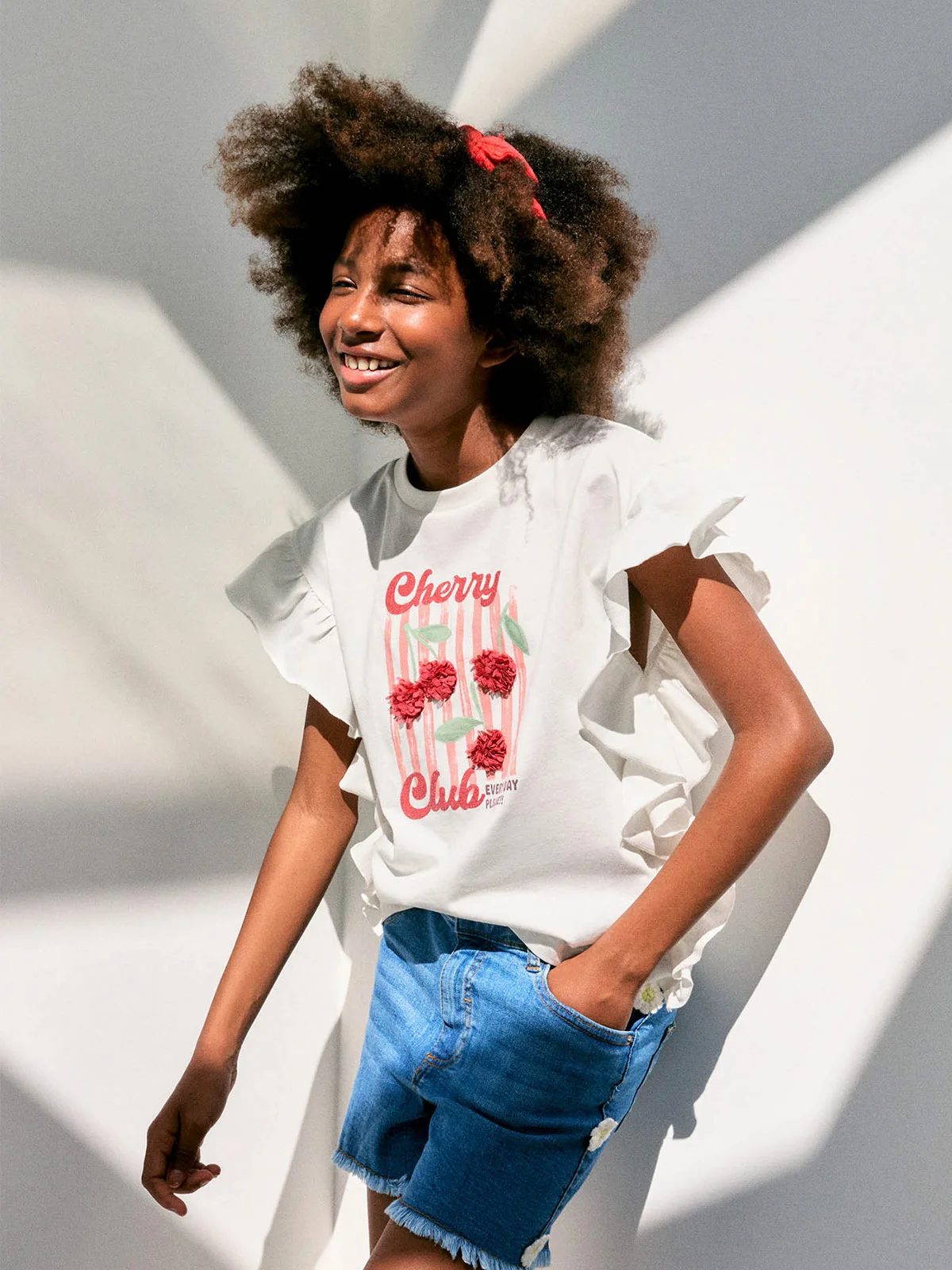 POLERA NIÑA SFERA ALGODÓN ESTAMPADA - 1