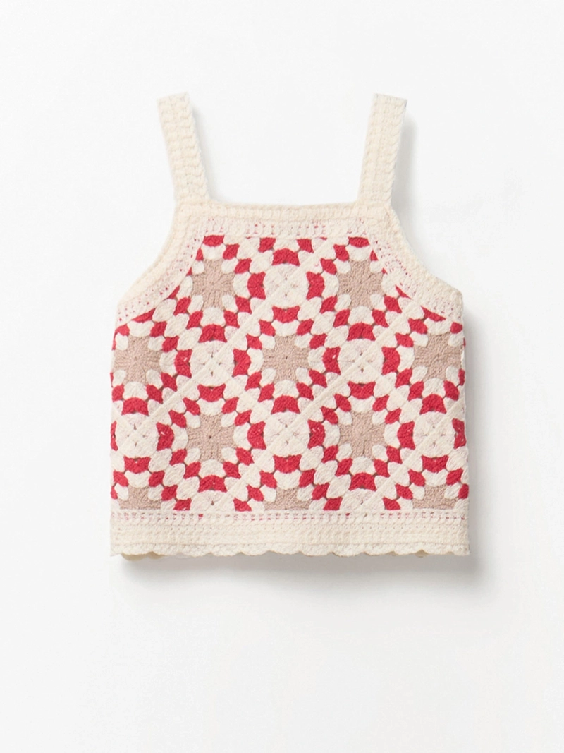 POLERA NIÑA SFERA TIRANTES CROCHET - 1