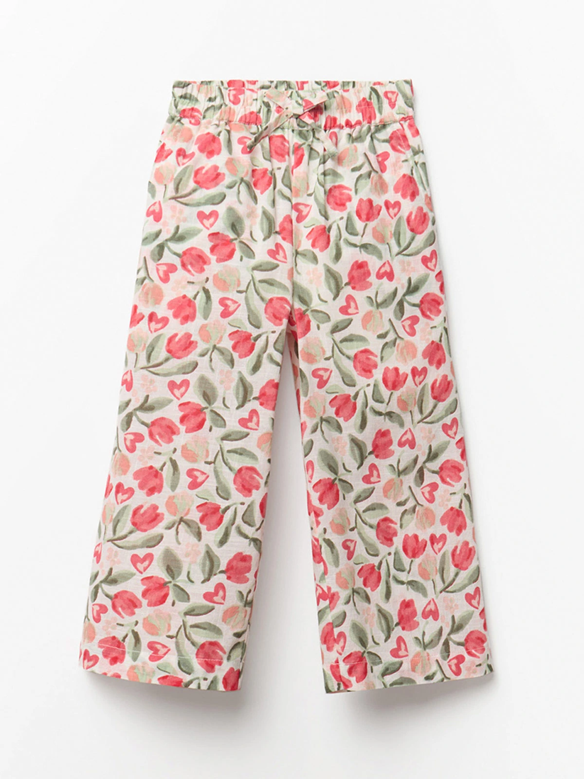 PANTALÓN NIÑA SFERA ALGODÓN LAZO - 1