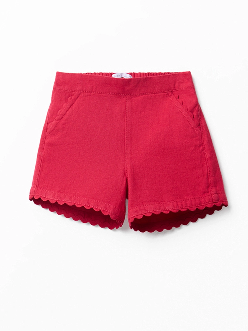 SHORT NIÑA SFERA LINO LISO - 1