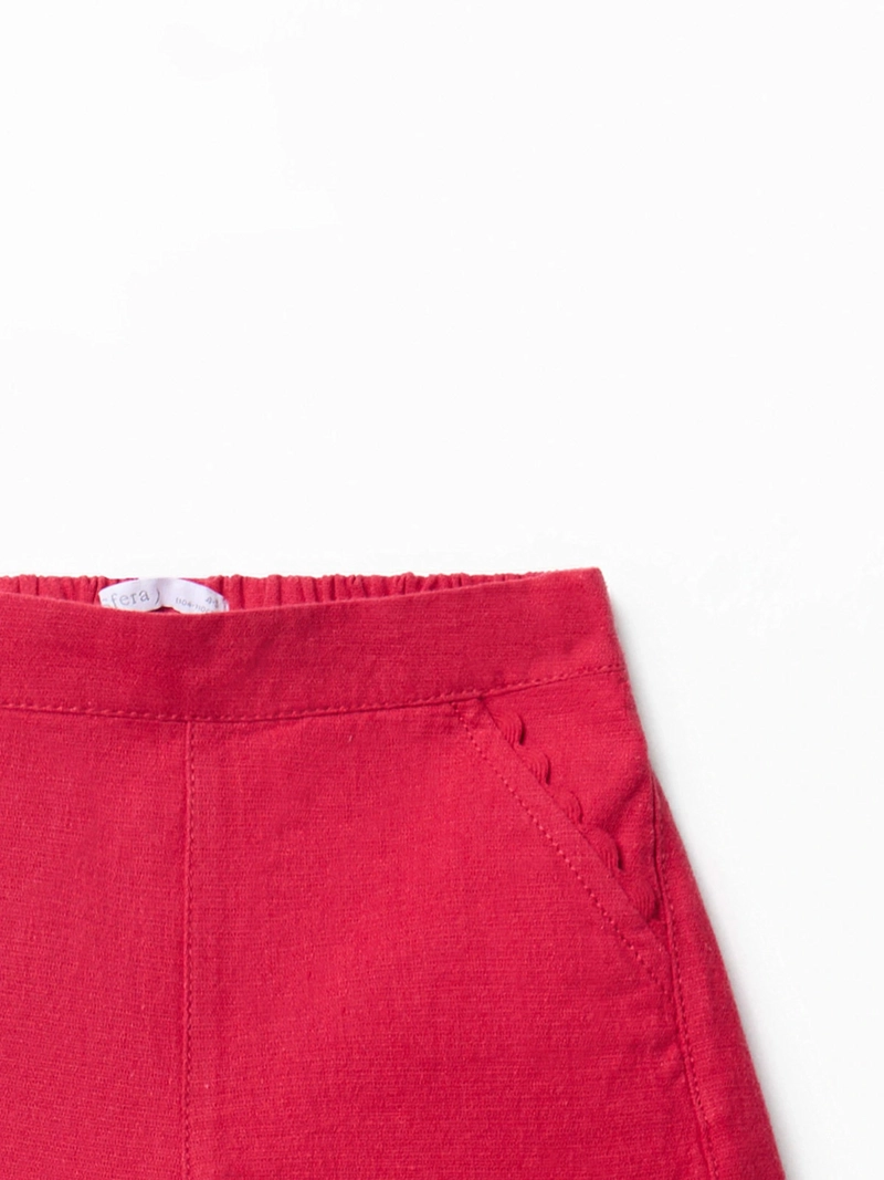 SHORT NIÑA SFERA LINO LISO - 3