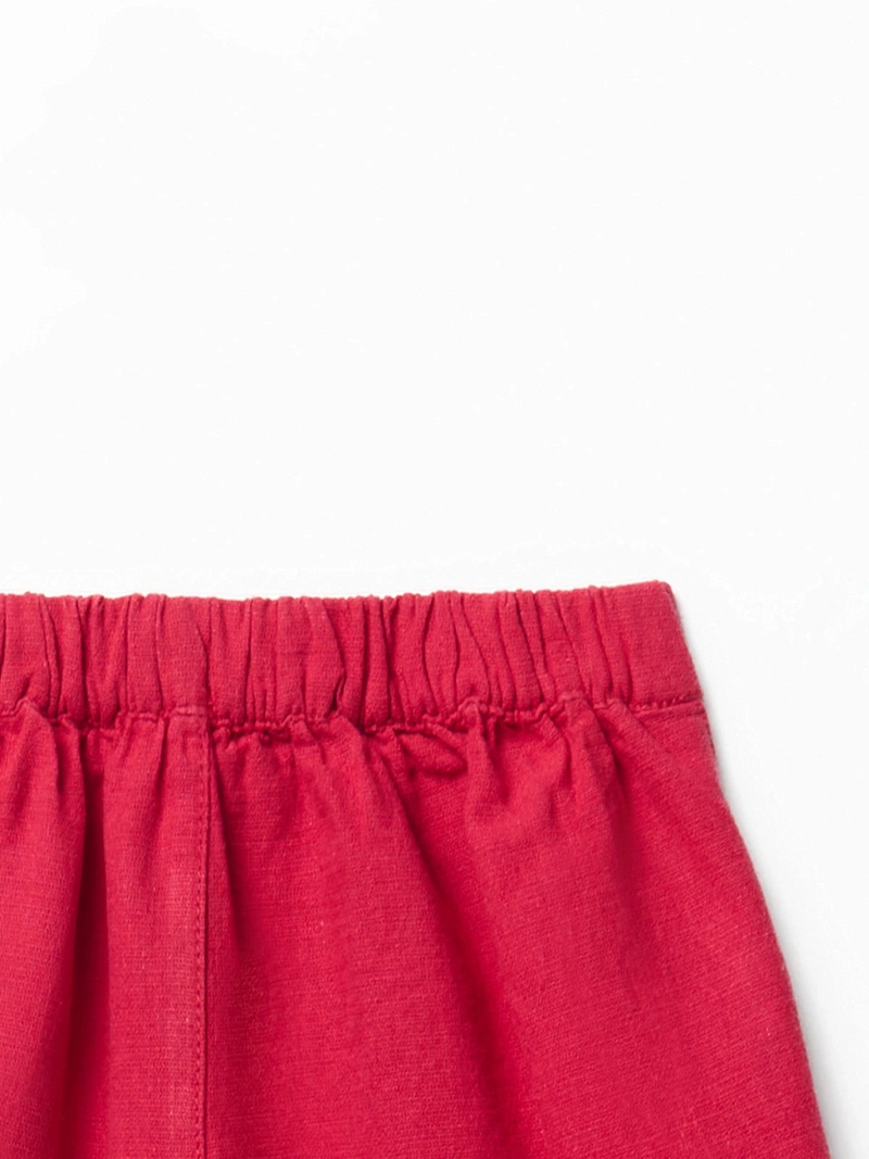 SHORT NIÑA SFERA LINO LISO - 4