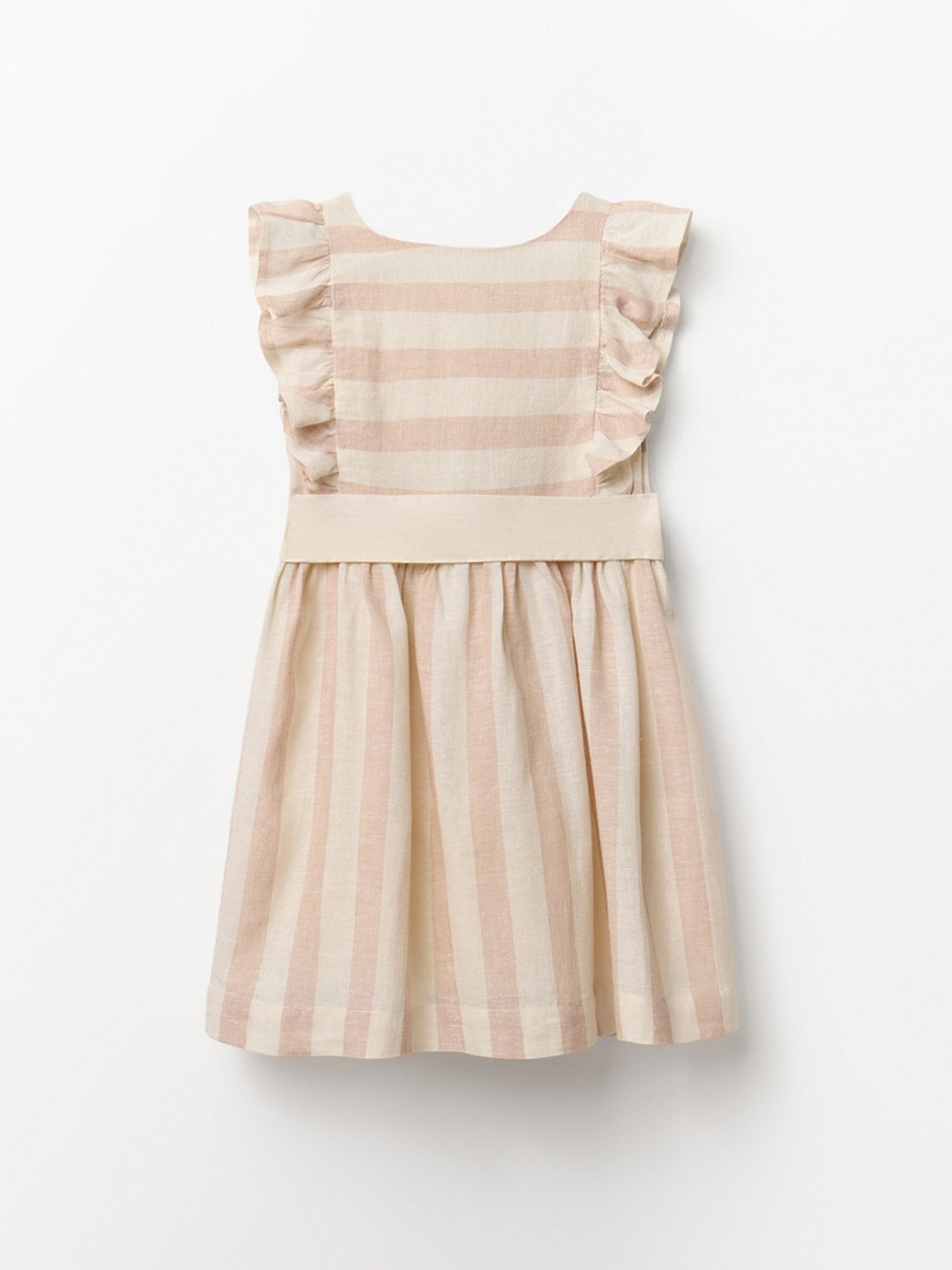 VESTIDO NIÑA SFERA LINO RAYAS - 5