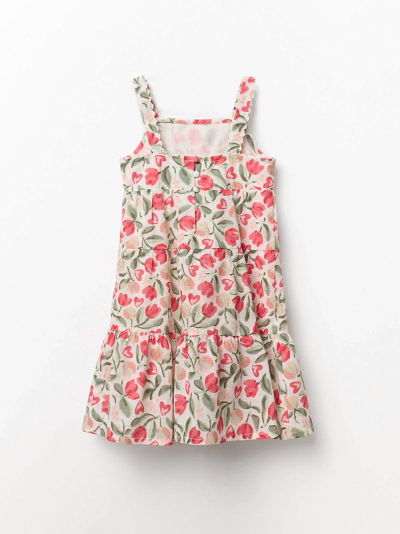 VESTIDO NIÑA SFERA ALGODÓN ESTAMPADO - 2