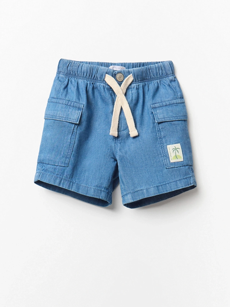 SHORT NIÑO SFERA ALGODÓN VAQUERO - 1