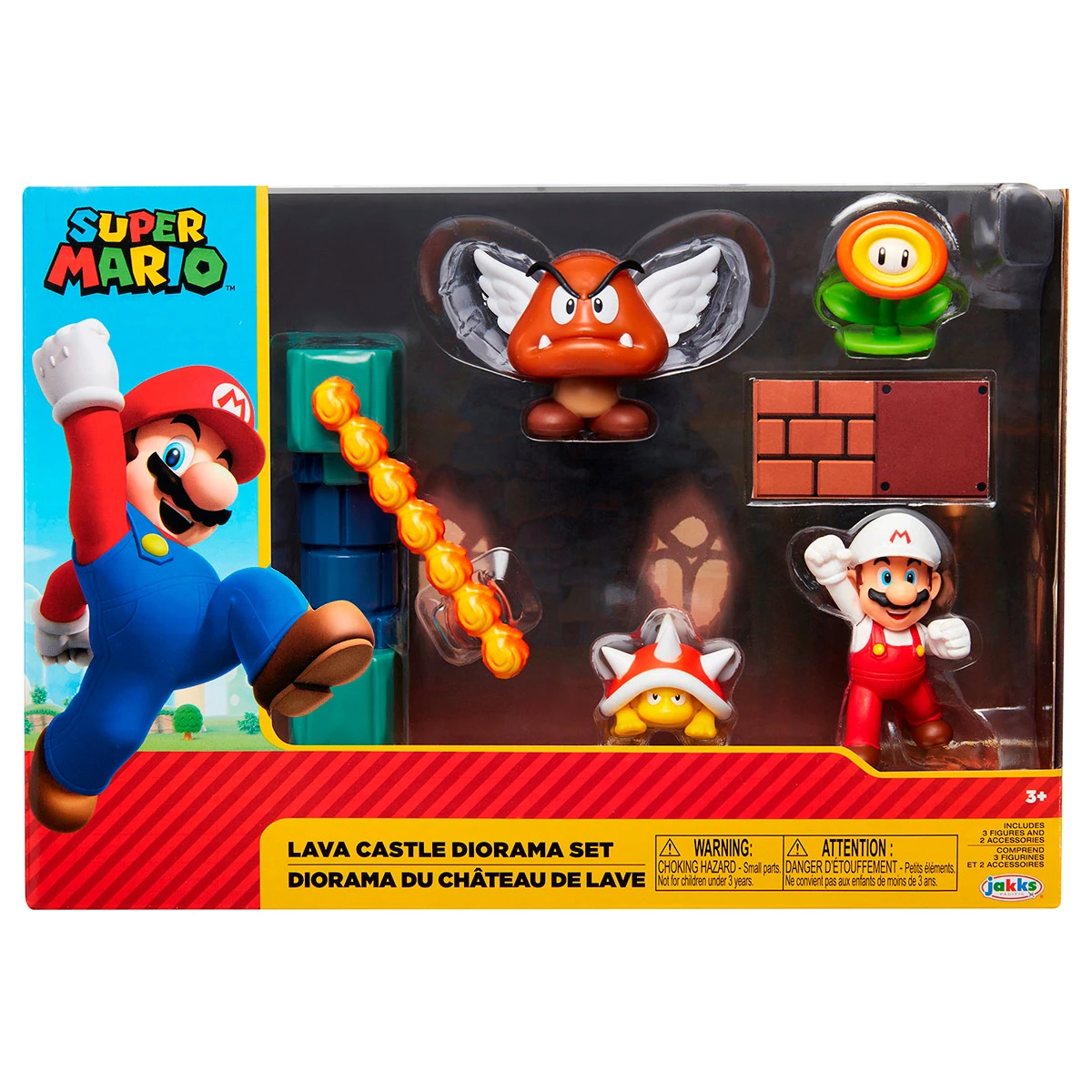FIGURA DE ACCIÓN SUPER MARIO LAVA CASTLE + FIGURA 6 CM - 5