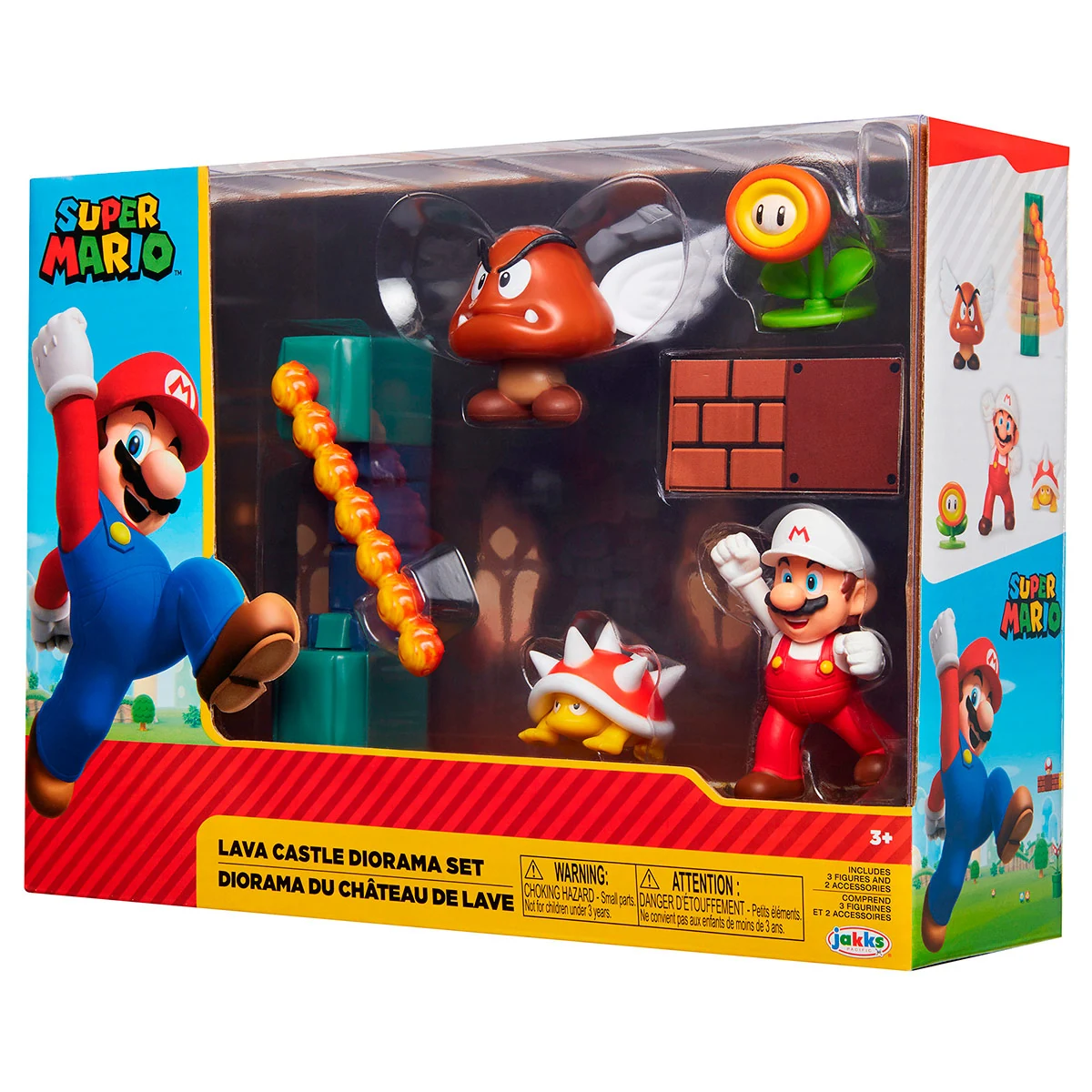FIGURA DE ACCIÓN SUPER MARIO LAVA CASTLE + FIGURA 6 CM - 6