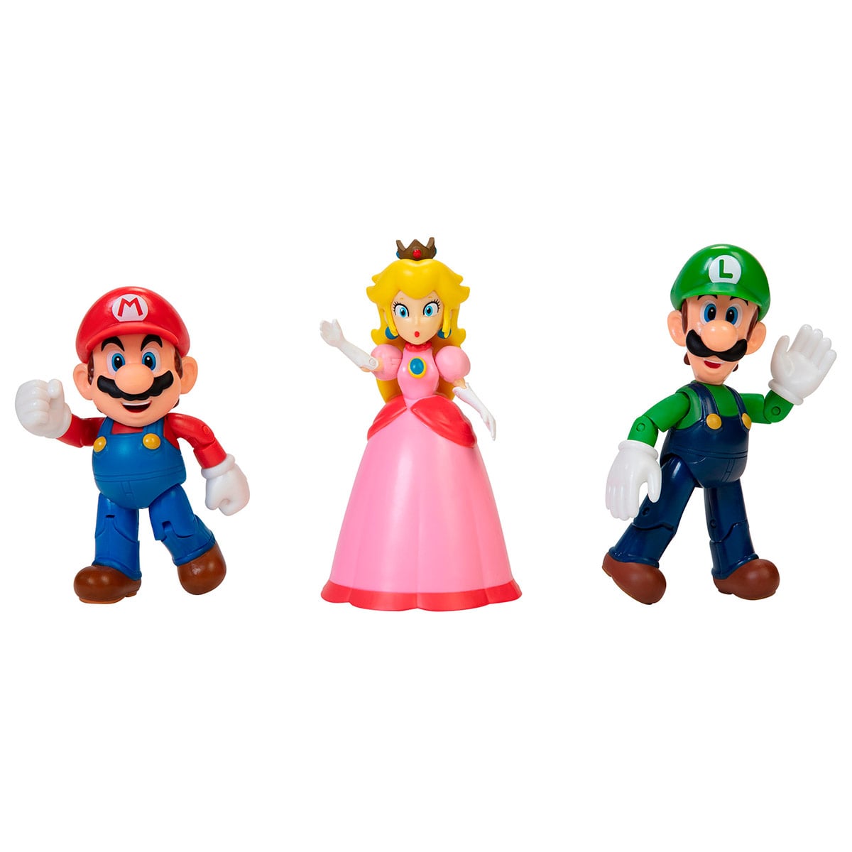 SET 3 FIGURA DE ACCIÓN SUPER MARIO MUSHROOM KINGDOM 10 CM - 1