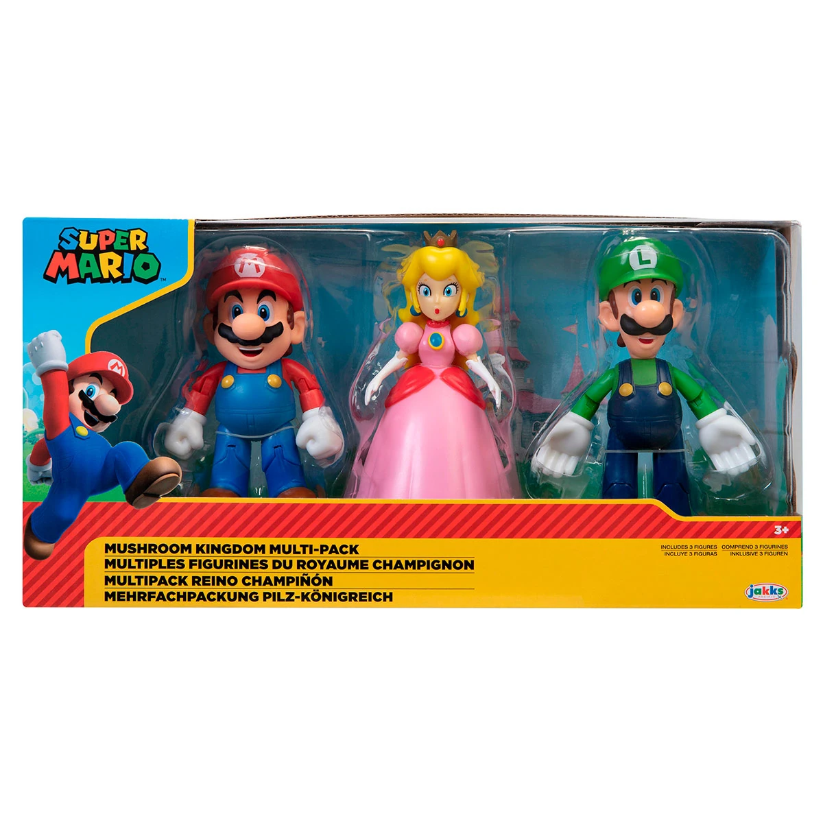 SET 3 FIGURA DE ACCIÓN SUPER MARIO MUSHROOM KINGDOM 10 CM - 3