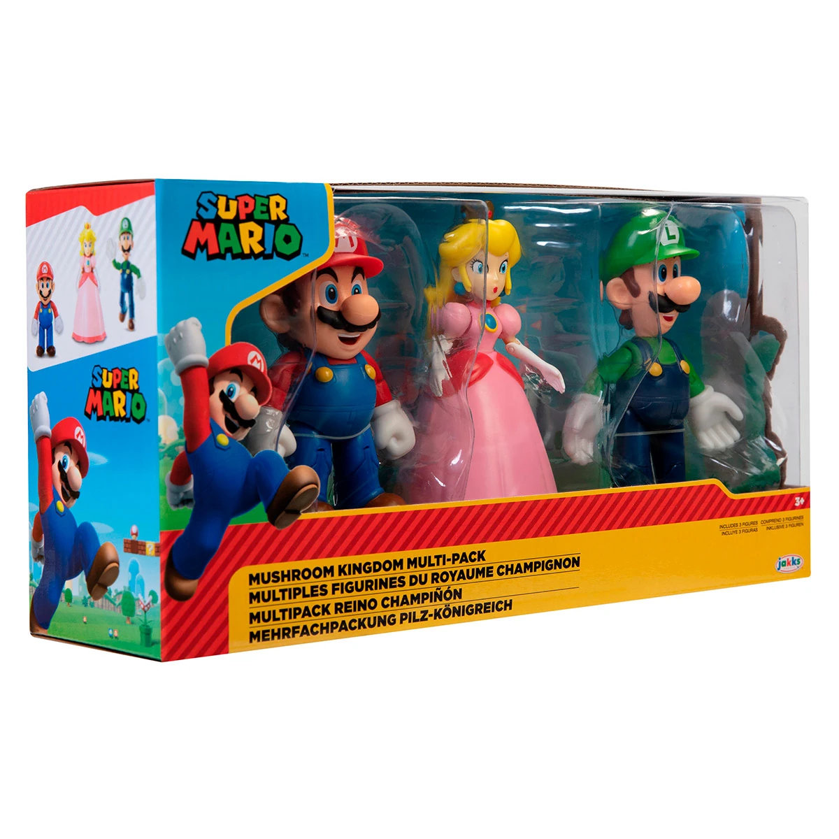 SET 3 FIGURA DE ACCIÓN SUPER MARIO MUSHROOM KINGDOM 10 CM - 4