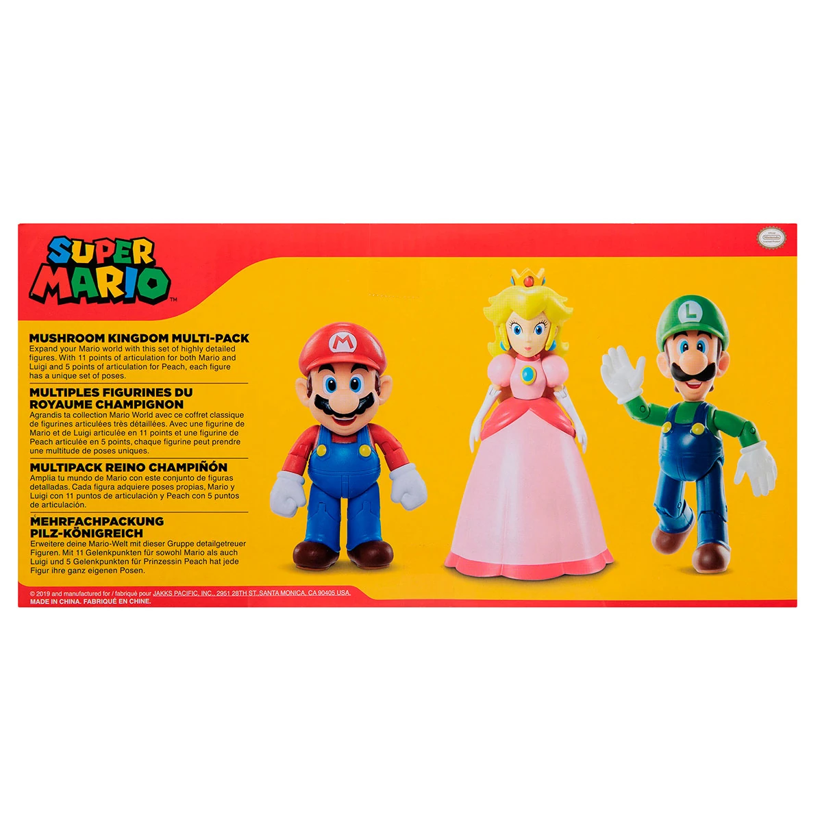 SET 3 FIGURA DE ACCIÓN SUPER MARIO MUSHROOM KINGDOM 10 CM - 5
