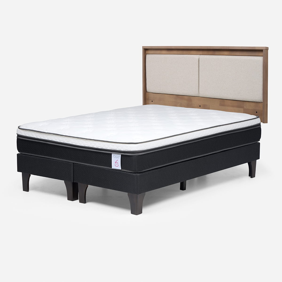 JUEGO DE DORMITORIO ROSEN CAMA EUROPEA NEW STYLE 6 KING+ RESPALDO PAUL - 2