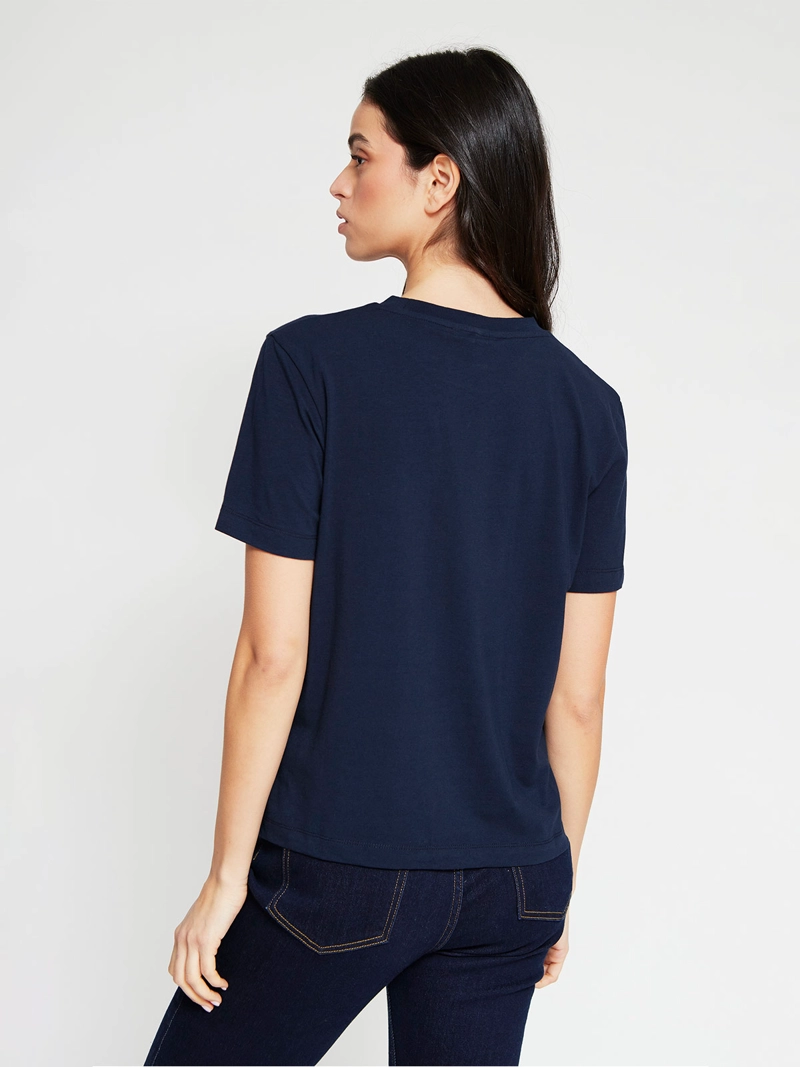 POLERA MUJER TOMMY HILFIGER MANGA CORTA ALGODÓN - 2